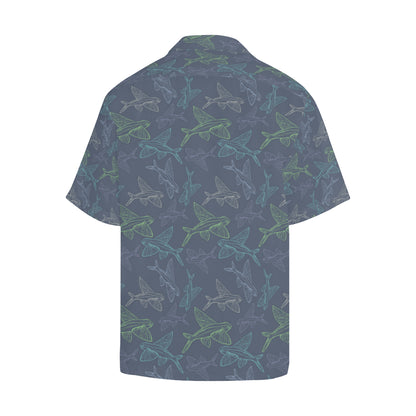 Flying Fish Pattern Print Design 02 Men's Hawaiian Shirt