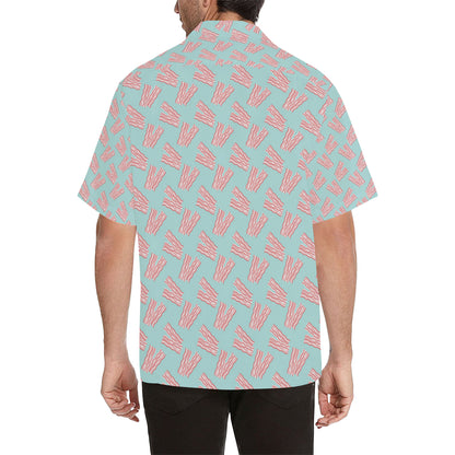 Bacon Pattern Print Design 04 Men's Hawaiian Shirt