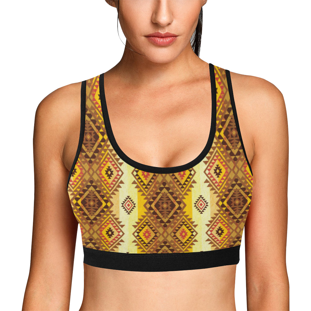 Native Pattern Print Design A09 Sports Bra