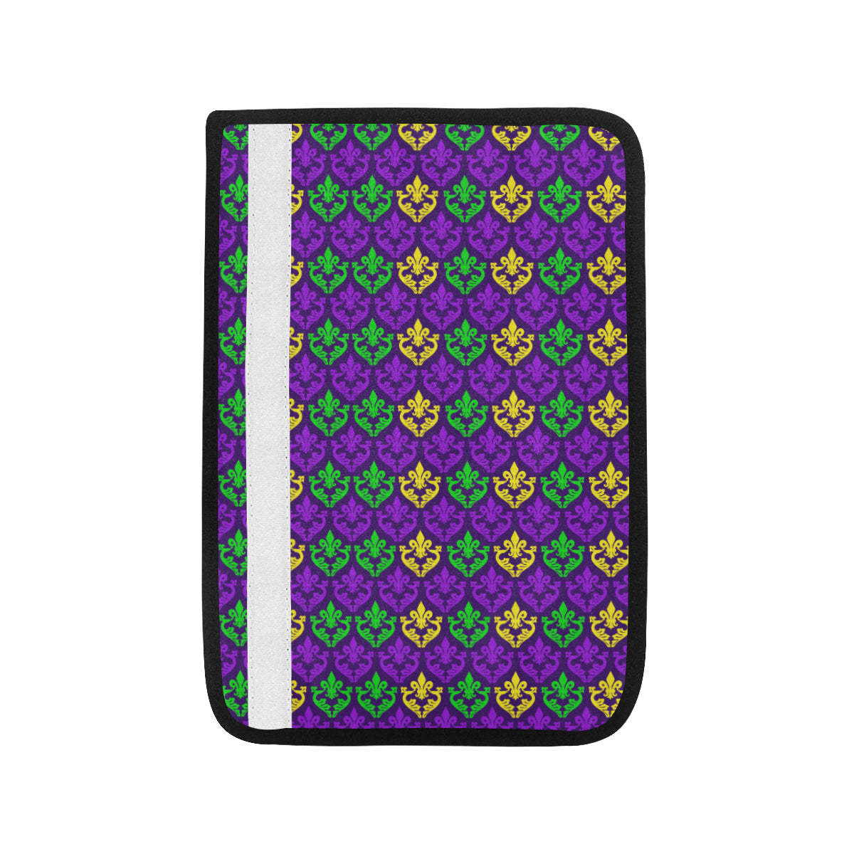 Mardi Gras Pattern Print Design 02 Car Seat Belt Cover