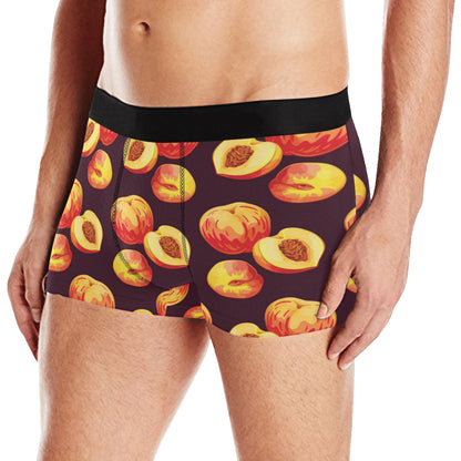 Peach Pattern Print Design A04 Men's Boxer Briefs