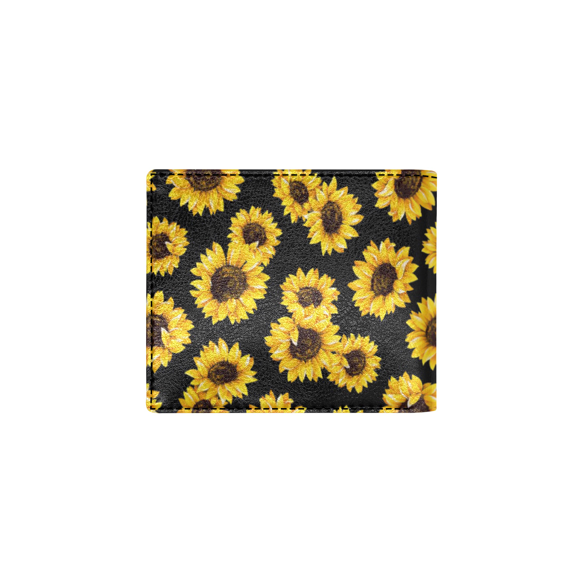 Sunflower Pattern Print Design SF05 Men's ID Card Wallet