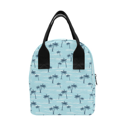Palm Tree Pattern Print Design PT04 Insulated Lunch Bag