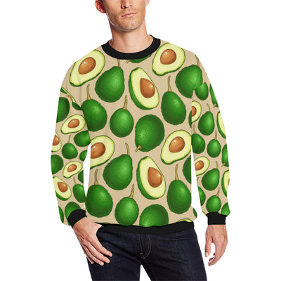 Avocado Pattern Print Design AC010 Men Long Sleeve Sweatshirt