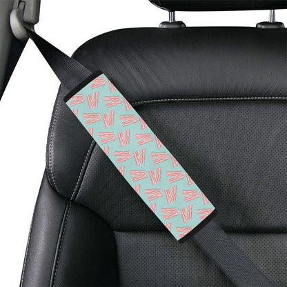 Bacon Pattern Print Design 04 Car Seat Belt Cover