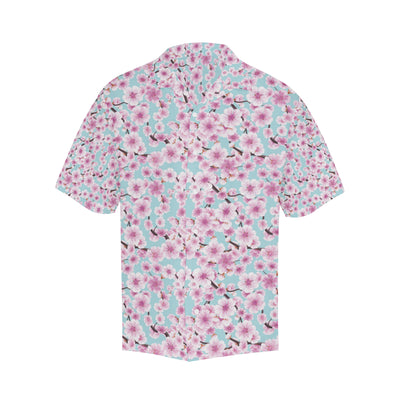 Cherry Blossom Pattern Print Design 01 Men's Hawaiian Shirt