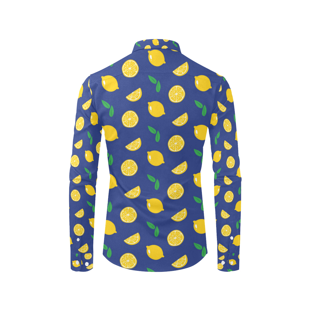 Citrus  Pattern Print Design 02 Men's Long Sleeve Shirt