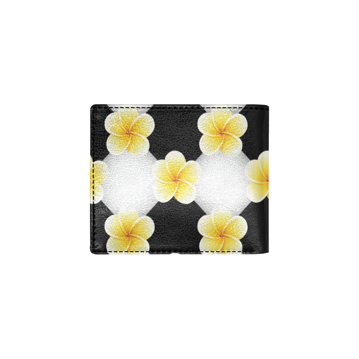 Plumeria Pattern Print Design A04 Men's ID Card Wallet