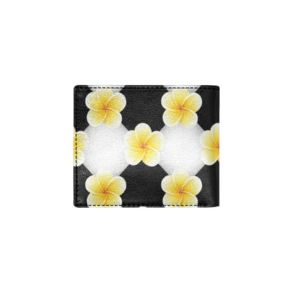 Plumeria Pattern Print Design A04 Men's ID Card Wallet