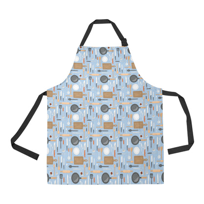 Cooking Kitchen Tools Pattern Print Design 02 Apron with Pocket