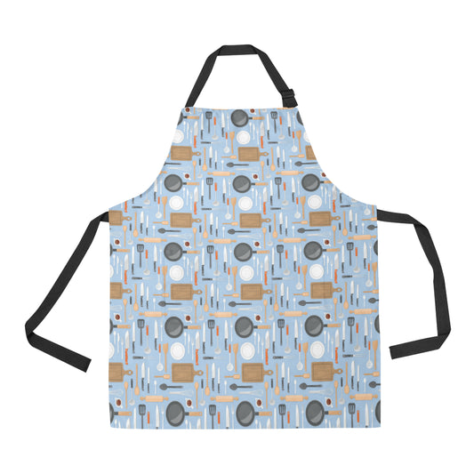 Cooking Kitchen Tools Pattern Print Design 02 Apron with Pocket