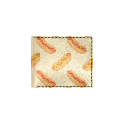 Hot Dog Pattern Print Design 05 Men's ID Card Wallet