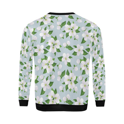 Apple blossom Pattern Print Design AB04 Men Long Sleeve Sweatshirt
