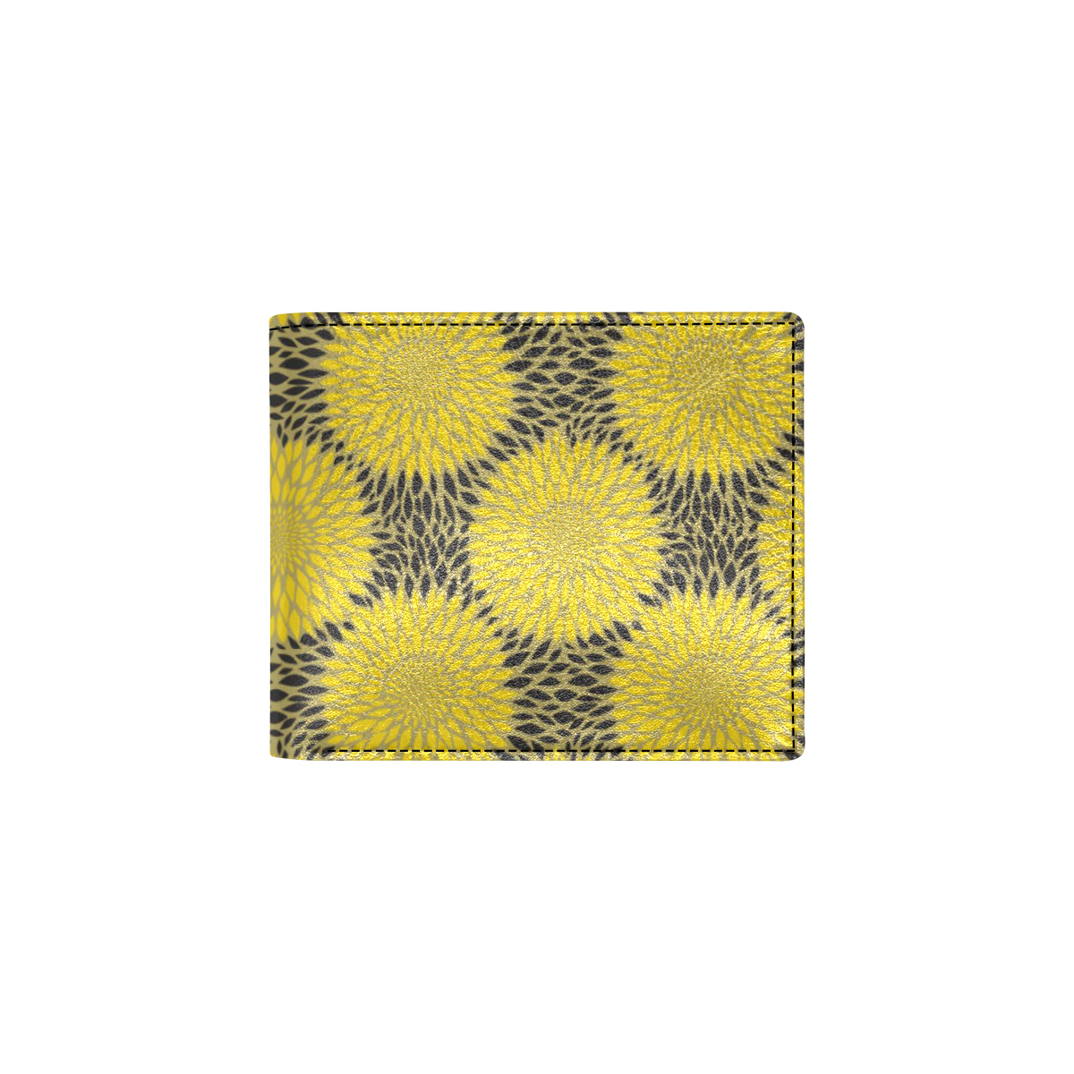Sunflower Pattern Print Design SF06 Men's ID Card Wallet