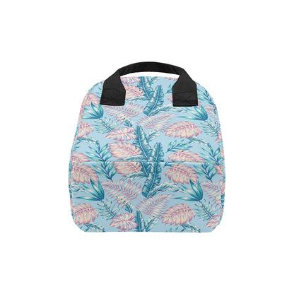 Tropical Flower Pattern Print Design TF01 Insulated Lunch Bag