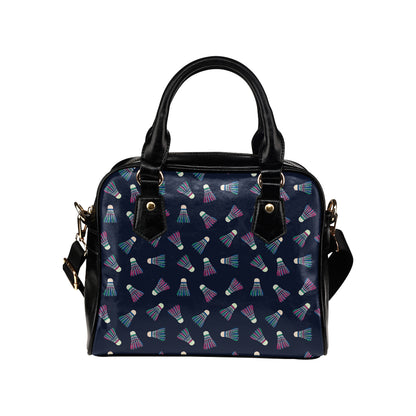 Badminton Ball Pattern Print Design 02 Shoulder Handbag