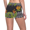 Bird Of Paradise Pattern Print Design BOP07 Yoga Shorts