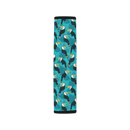 Toucan Parrot Pattern Print Car Seat Belt Cover