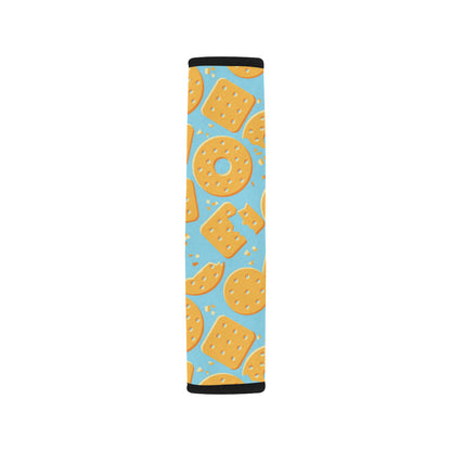 Cracker Pattern Print Design 02 Car Seat Belt Cover