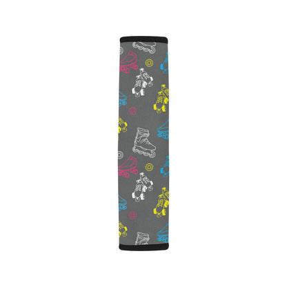 Roller skate Pattern Print Design A02 Car Seat Belt Cover