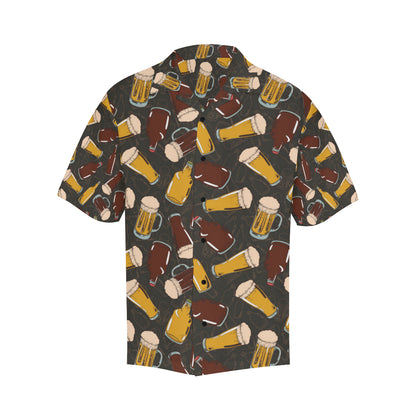 Beer Pattern Print Design 03 Men's Hawaiian Shirt