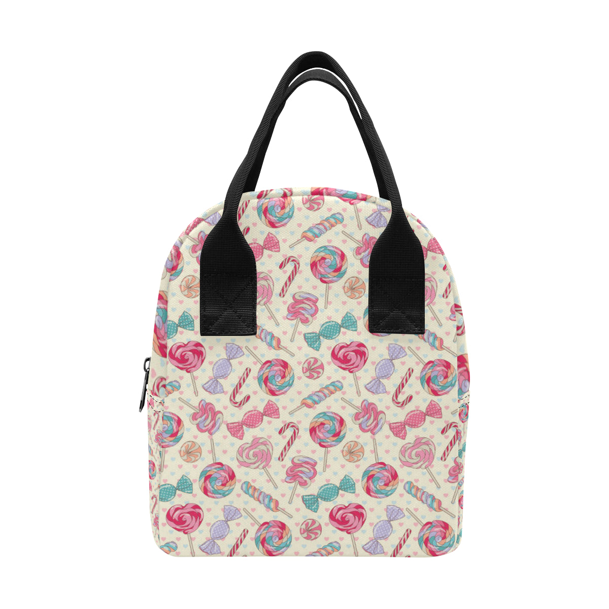 Candy Pattern Print Design CA04 Insulated Lunch Bag
