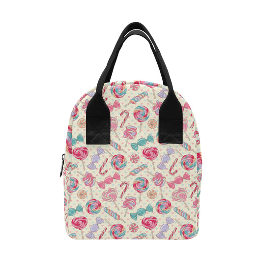 Candy Pattern Print Design CA04 Insulated Lunch Bag