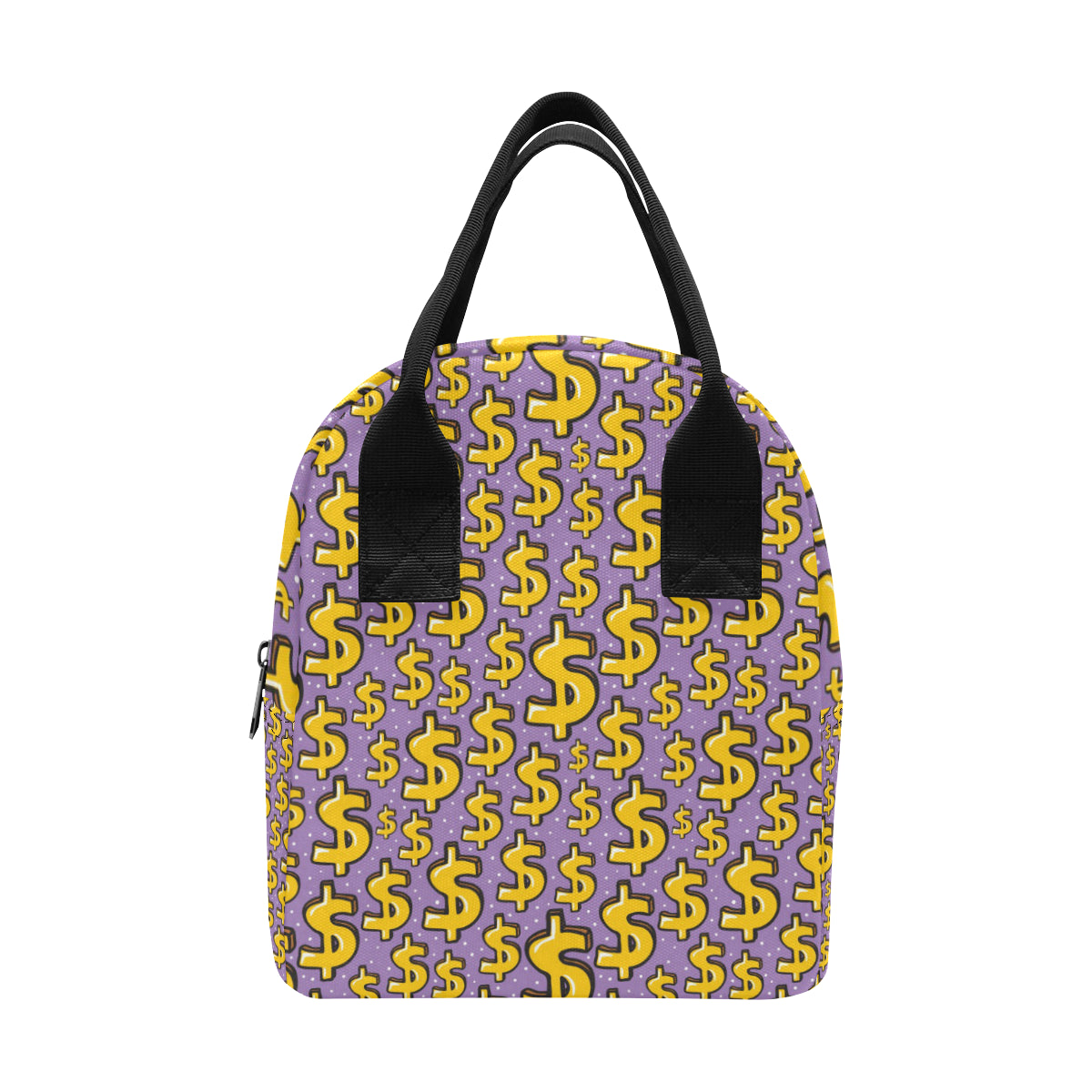 Dollar Pattern Print Design DO01 Insulated Lunch Bag