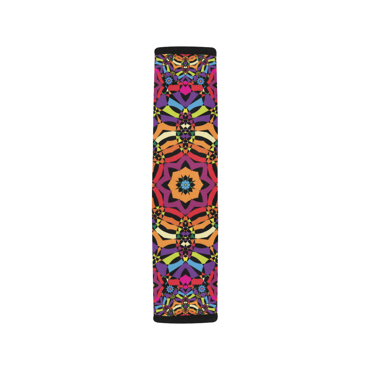 Kaleidoscope Pattern Print Design 01 Car Seat Belt Cover