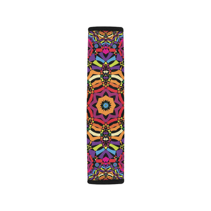 Kaleidoscope Pattern Print Design 01 Car Seat Belt Cover