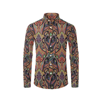 Bohemian Pattern Print Design 06 Men's Long Sleeve Shirt