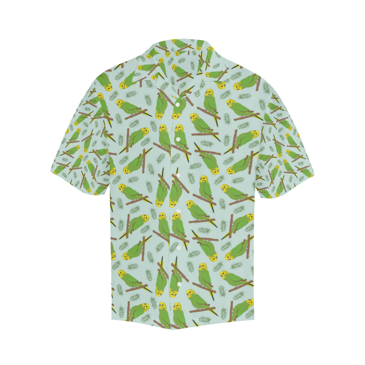 Budgerigar Pattern Print Design 04 Men's Hawaiian Shirt