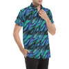 Abalone Pattern Print Design 03 Men's Short Sleeve Button Up Shirt