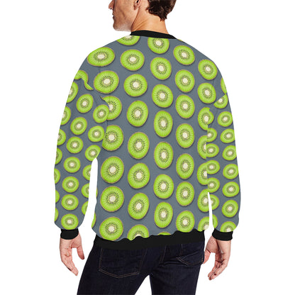 Kiwi Pattern Print Design KW06 Men Long Sleeve Sweatshirt