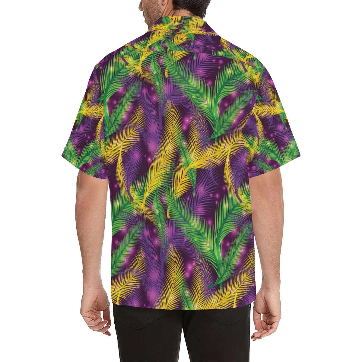 Mardi Gras Pattern Print Design 09 Men's Hawaiian Shirt