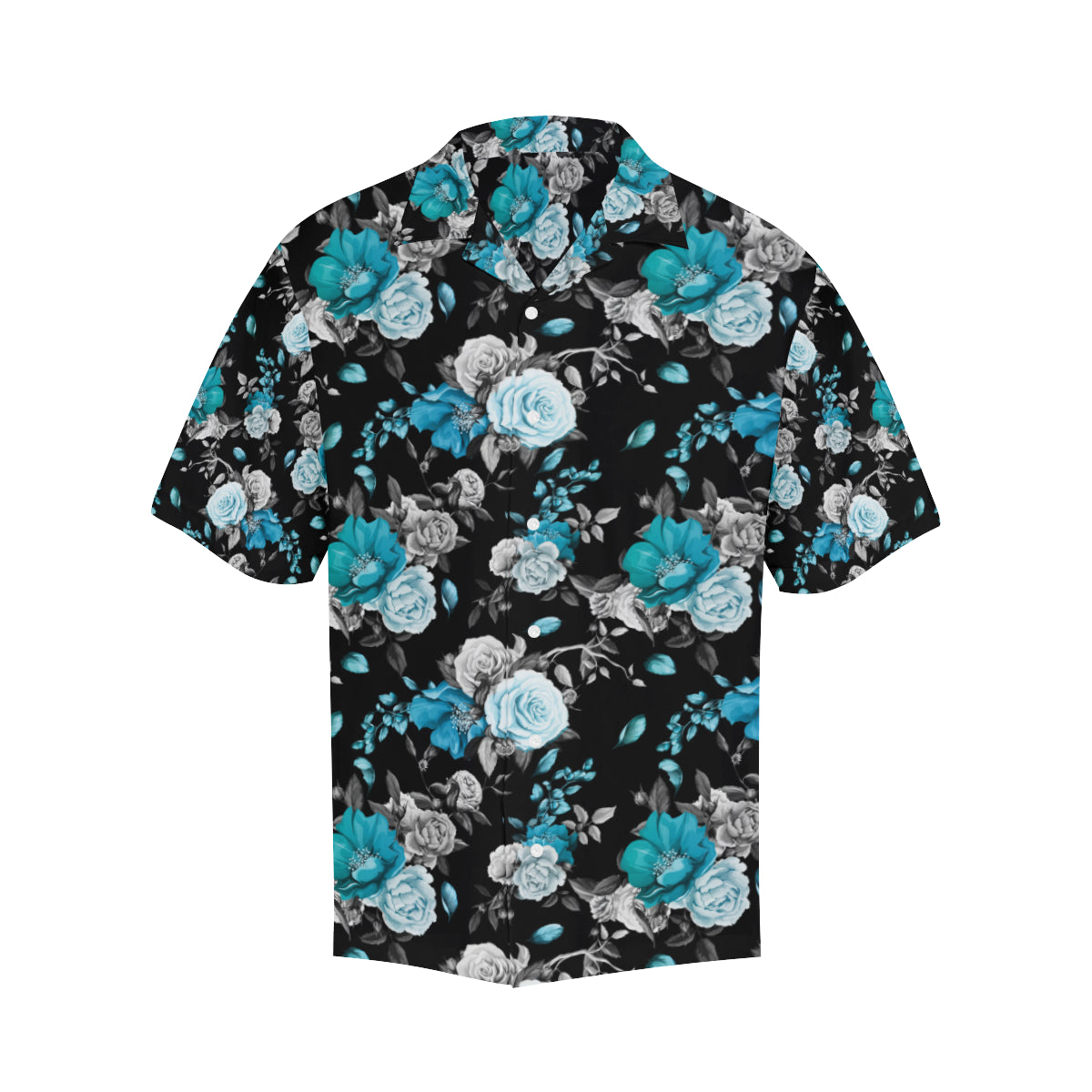 Rose Pattern Print Design A02 Men's Hawaiian Shirt