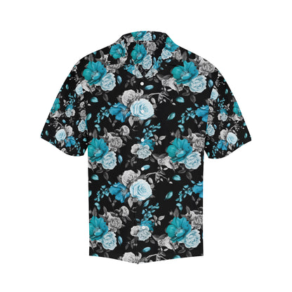 Rose Pattern Print Design A02 Men's Hawaiian Shirt