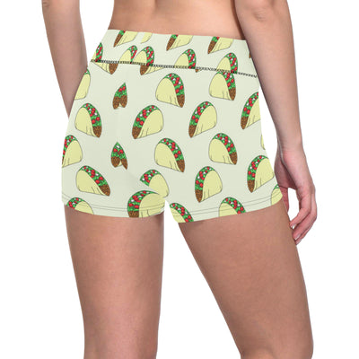 Taco Pattern Print Design TC05 Yoga Shorts