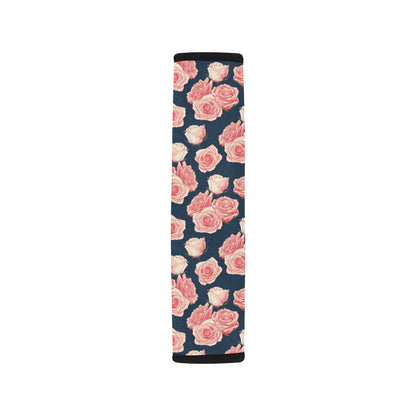 Rose Pattern Print Design A03 Car Seat Belt Cover