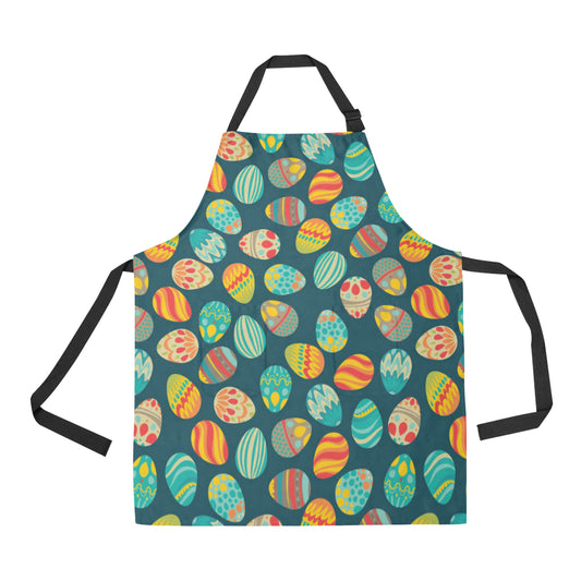 Easter Eggs Pattern Print Design RB09 Apron with Pocket