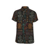 Polynesian Pattern Print Design A04 Men's Short Sleeve Button Up Shirt