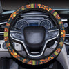 Kente Classic Design African Print Steering Wheel Cover with Elastic Edge