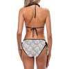 Rose White Pattern Print Design RO012 Bikini