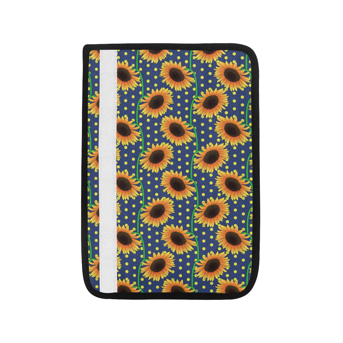 Sunflower Pattern Print Design SF03 Car Seat Belt Cover
