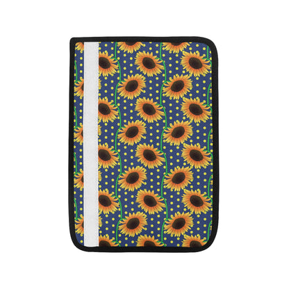 Sunflower Pattern Print Design SF03 Car Seat Belt Cover