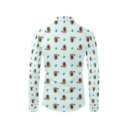 Platypus Pattern Print Design A04 Men's Long Sleeve Shirt