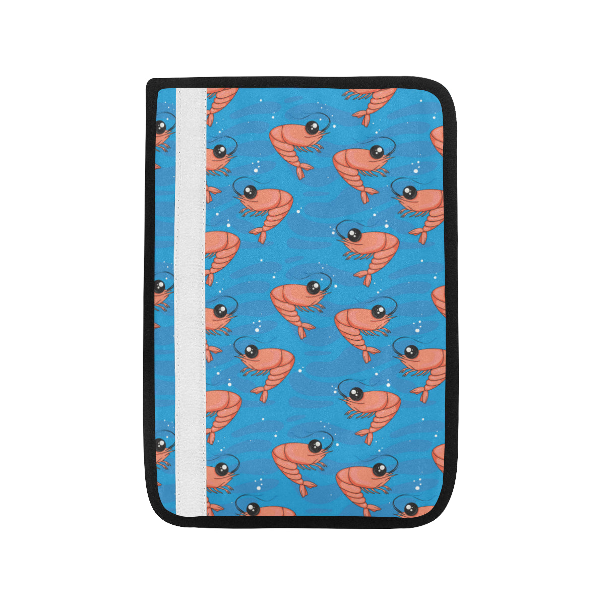Prawn Cute Pattern Print Design 03 Car Seat Belt Cover