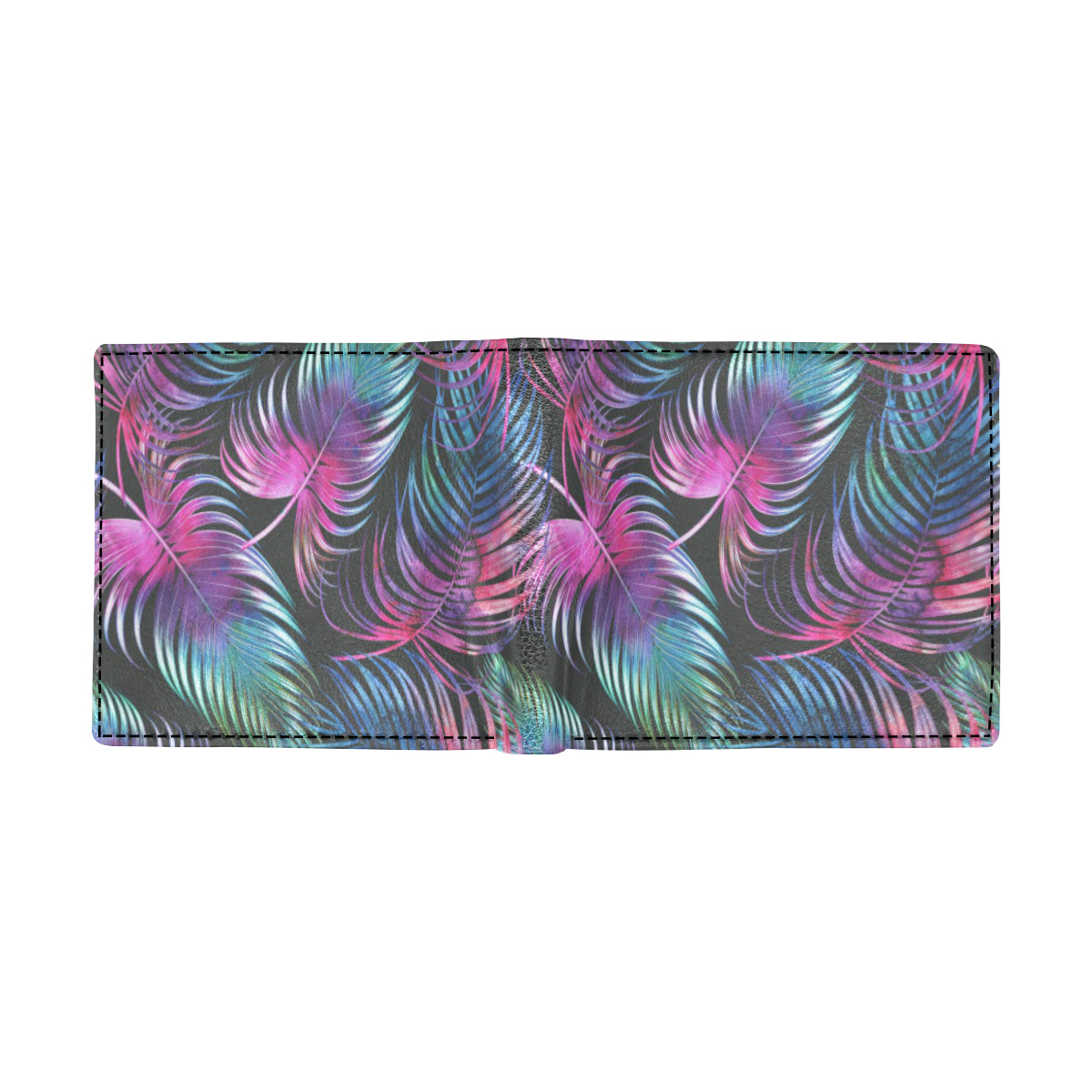 Palm Leaves Pattern Print Design PL010 Men's ID Card Wallet