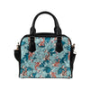 KOI Fish Pattern Print Design 05 Shoulder Handbag