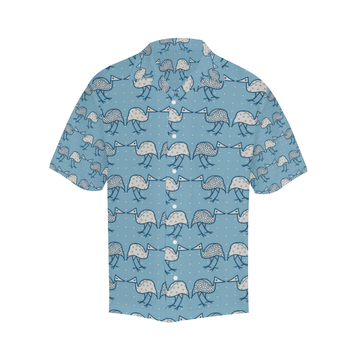 Emu Pattern Print Design 01 Men's Hawaiian Shirt